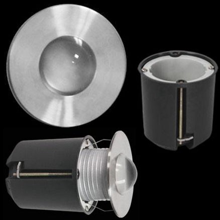 1Lampa ścienna wpuszczana LED X3W o dużej mocy