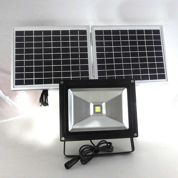 5W daylight sensor solar LED flood light